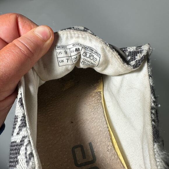 Hey Dude  Wendy Cheetah Print Loafers with Soft Canvas Upper and Flexible Sole - Picture 10 of 10